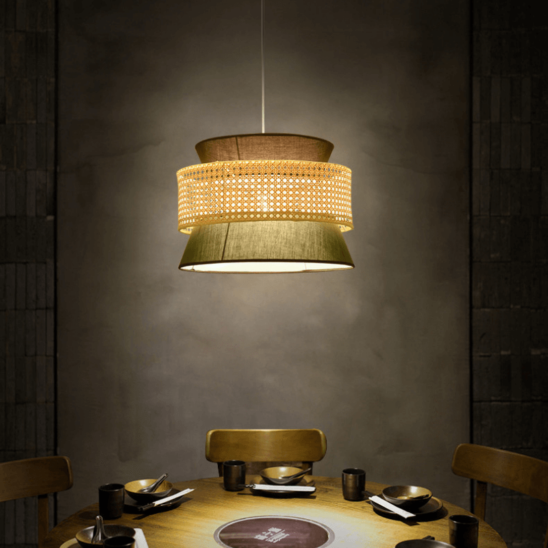 ไฟช่อ DEEPWOOD รุ่น HOLGA NO.2 สีเบจ/เขียว